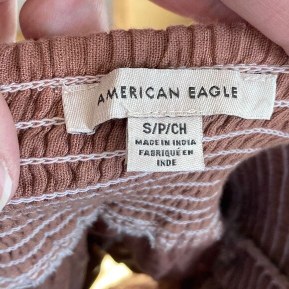 American Eagle Outfitters Tiered Eyelet‎ Mini Skirt Size Small (C8) - Picture 4 of 10